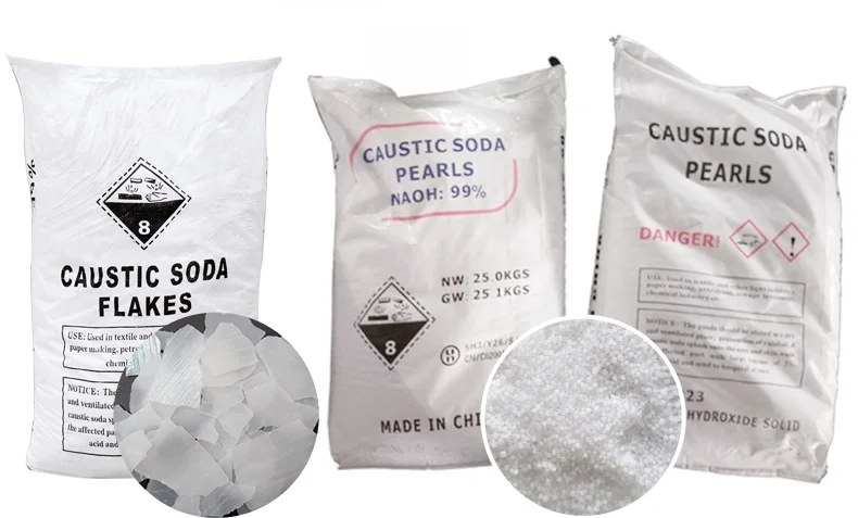 99% Flake Sodium NaOH 99% Soda Potassium hydroxide Caustic Potash