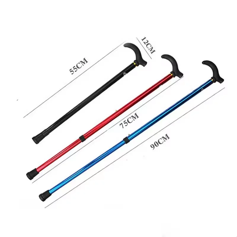 Multifunction Handle Nordic Poles Telescopic Self Defense Canes and Walking Sticks for Men