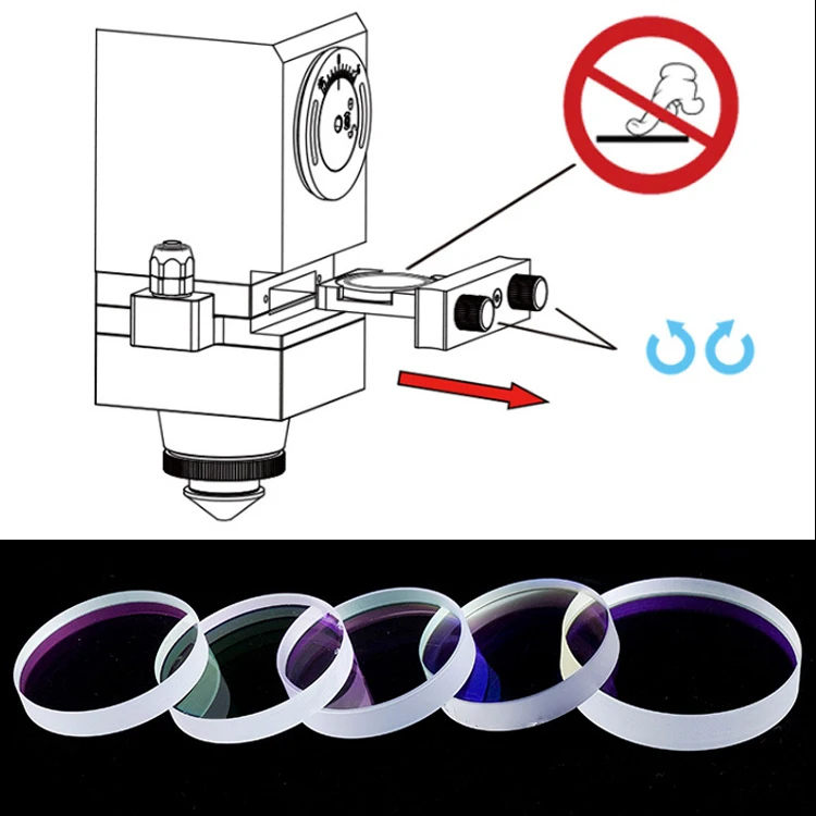 Fiber laser machine protective lenses Laser Cutting Head Lens Laser Welding Head Lens Protective Windows