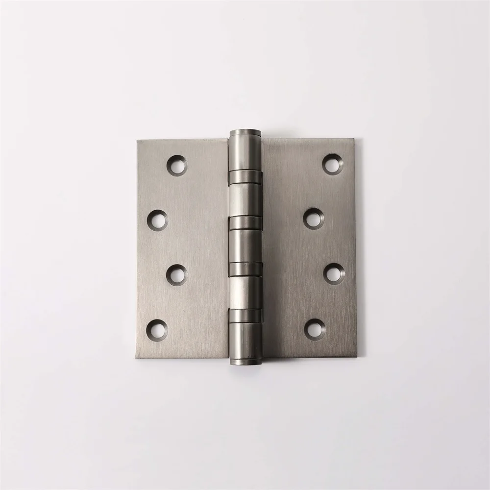Maxery Standard 4*4 Inch Door Hinge Modern Luxury Nickel Plated 4 Bearings Brass Hinge Custom Fine Brass Hardware