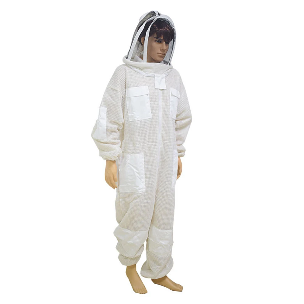 Beekeeping cotton bee suit 3 Layers thick mesh ventilated