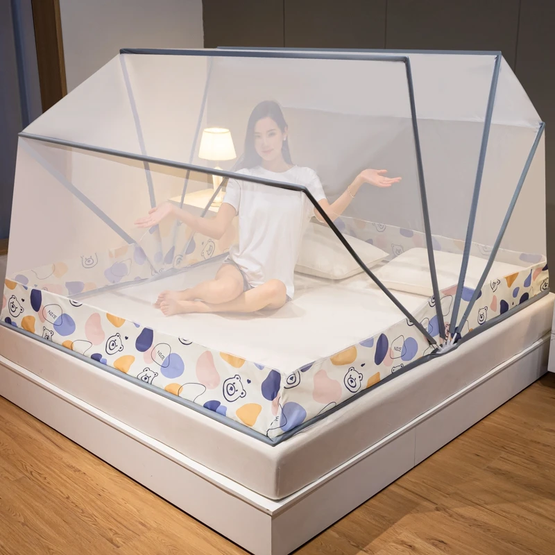 Upgrade 6 shares No installation required Folding Mosquito Net