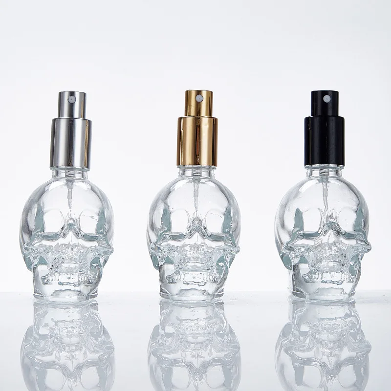 Homay packaging unique-looking clear perfume glass 50ml bottle with spray pump for cosmetic