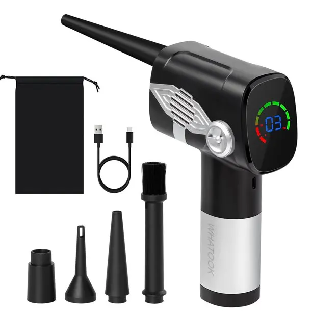 High Pressure Blower Wholesale Safety Gun Reesibi Cordless Electric Duster, Red Compressed Mini Spray Air Duster