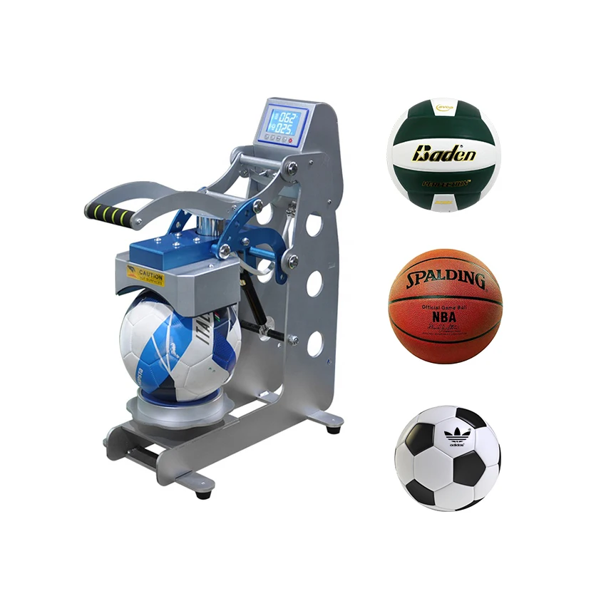 Digital Ball Heat Press Machine For Football Basketball Volleyball Soccer With Automatic Open Function