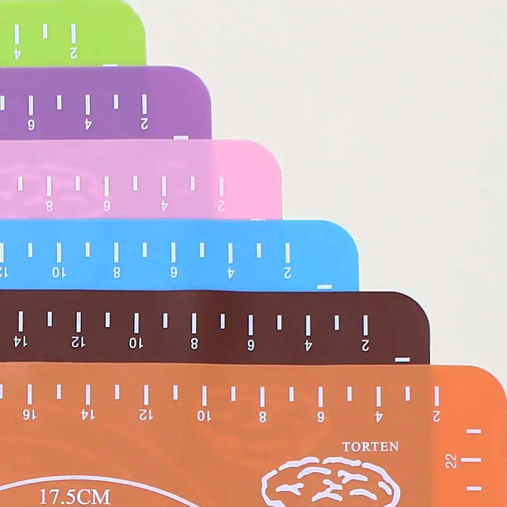 
26x29cm Silicone Baking Pastry Mat With Measurements For Rolling Pizza, Pies, Cookies and Sheets of Dough 