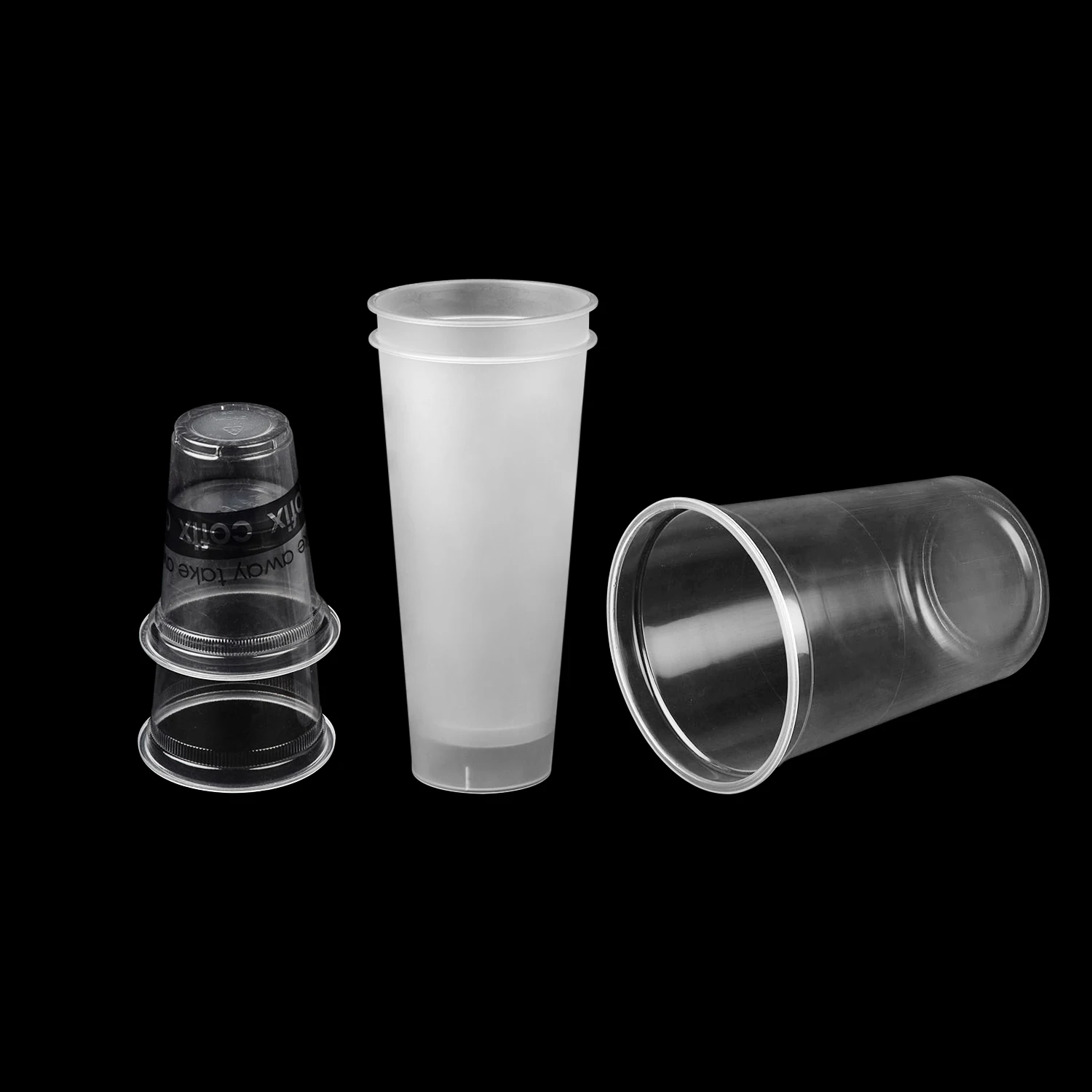 32 oz plastic cup with lid straw hole plastic cup with logo 100ml drink plant based screw cup twist off 82 plastic for jars