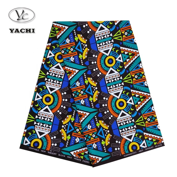 Yachitex Hot Selling African Waxed Cotton Fabric  For Dress