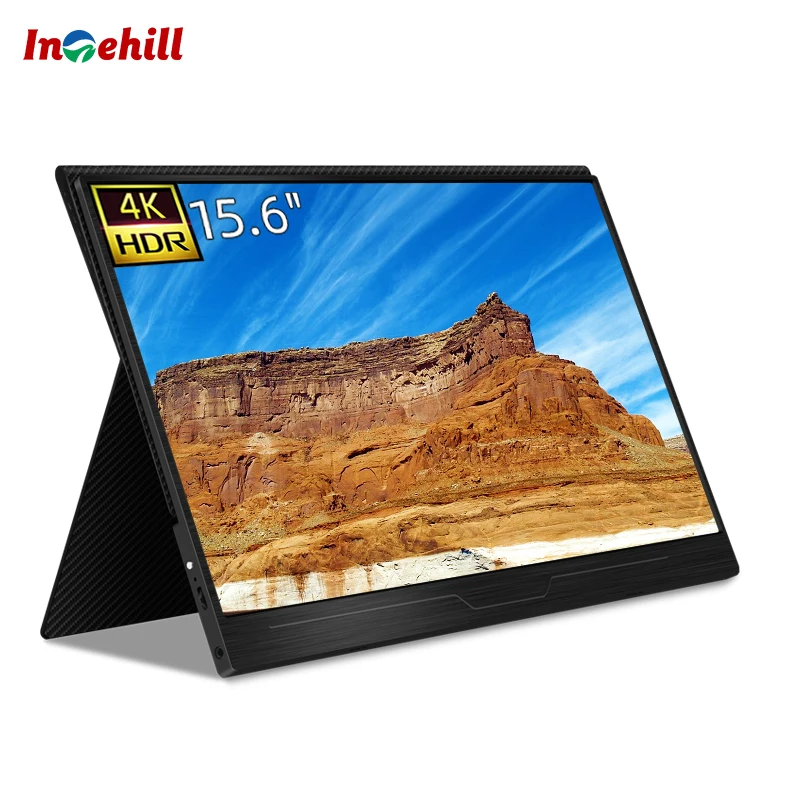 Intehill 15,6 дюйма 4k монитор с двойным монитором arm внешний монитор с USB Type C и hd