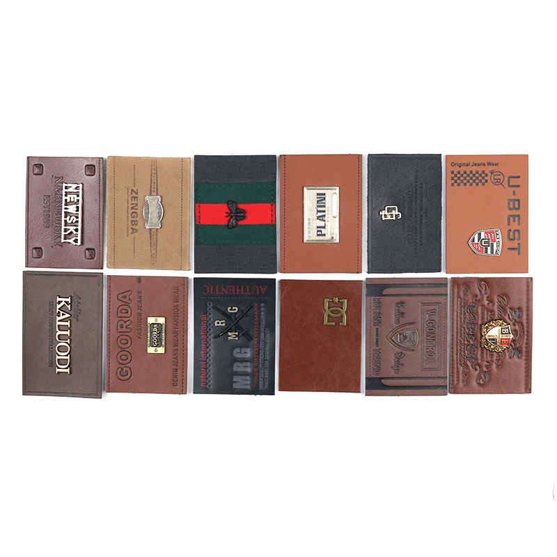 Good Price Custom Logo PU Leather Faux Leather Clothing Custom Leather Label