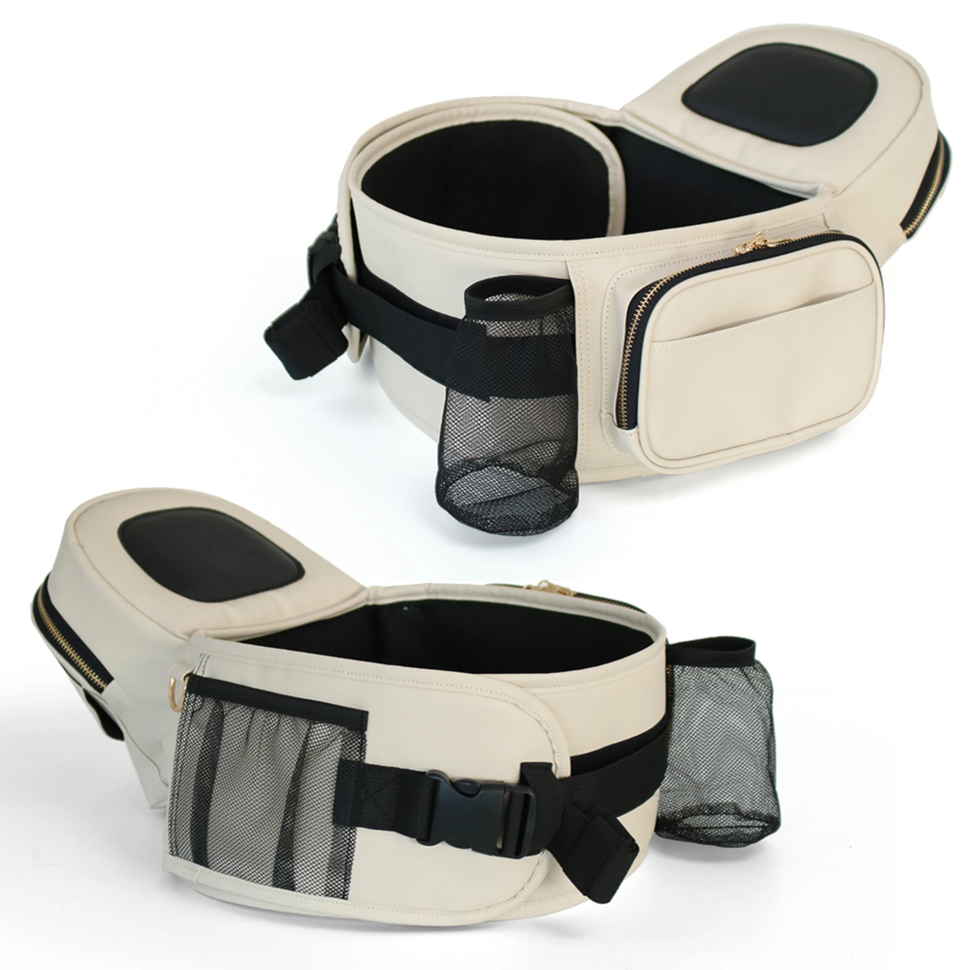 YOBO PU leather Hip baby carrier Seat Mom Choice Ergonomic Carrier Extenders for Newborns & Toddlers with safety straps