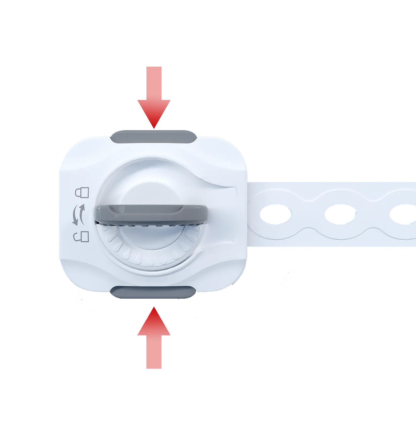 Easy Use Multi Purpose Adjustable Drawers Cabinet Prevent Children Safety Baby Strap Lock