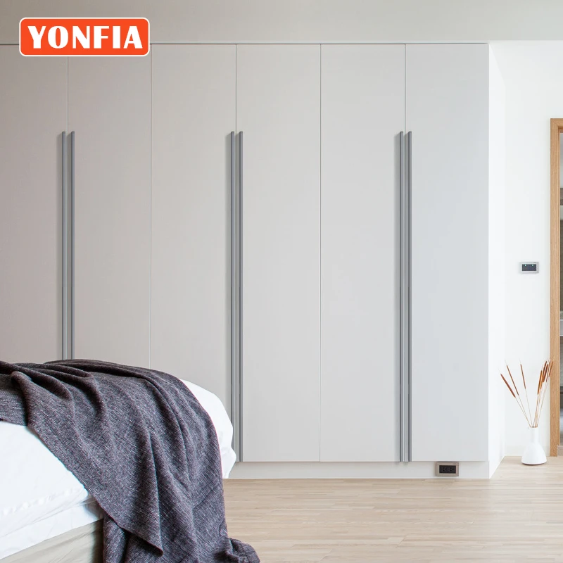 Длинная алюминиевая ручка YONFIA 3745 для шкафа кухонного выдвижная длинная