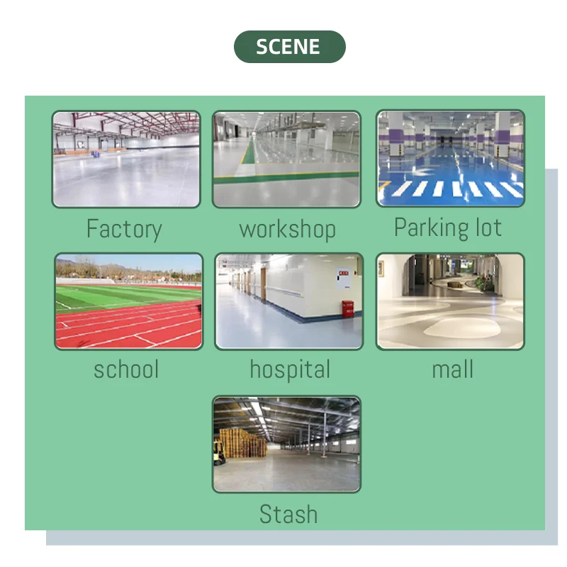 anti-corrosion self leveling cement floor coating polyurethane anti slip water based epoxy floor paint for garage and courtyard