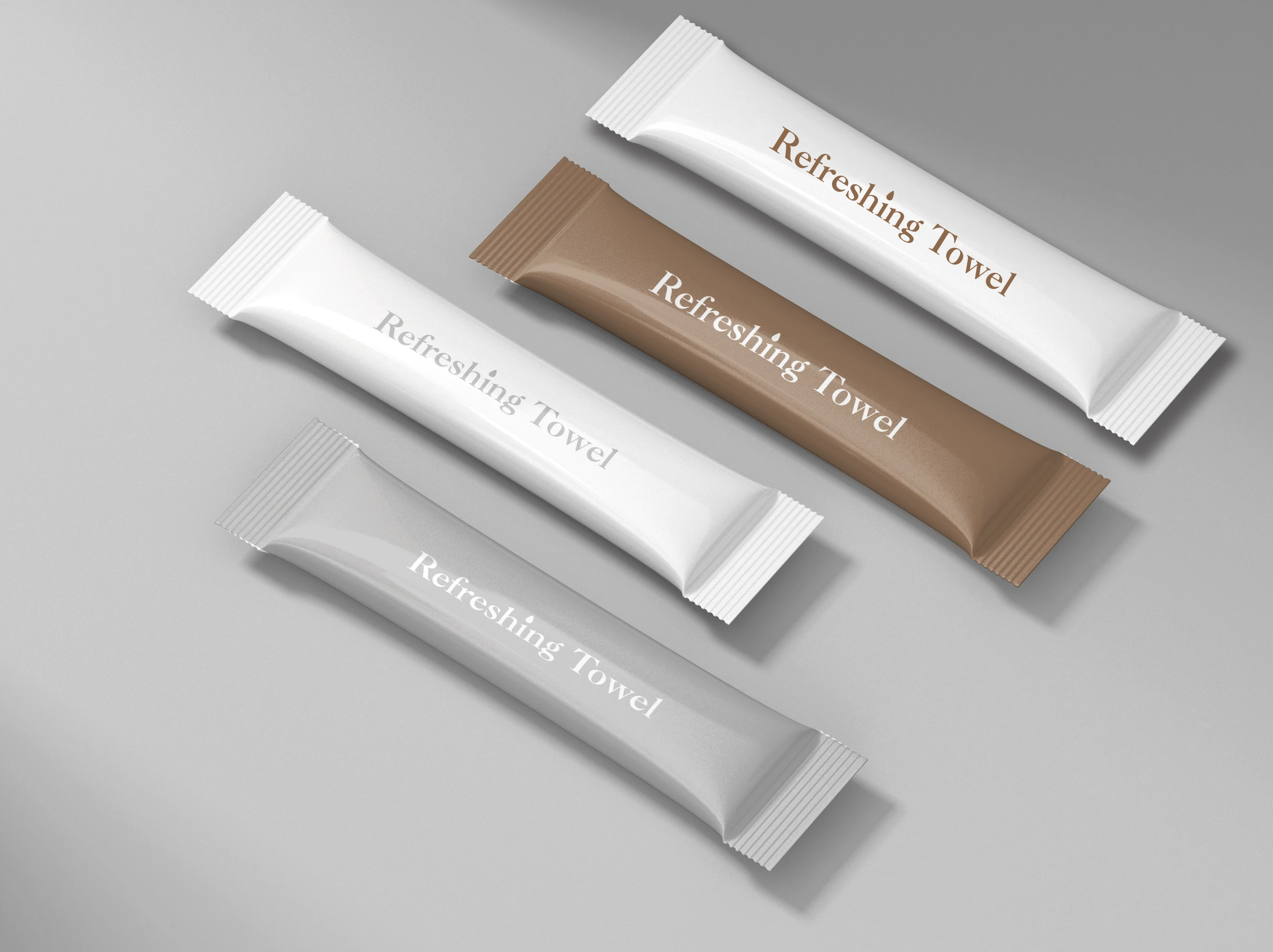 Disposable microfiber wet towel for hotel Private Label OEM Individual Wrapped Refreshing oshibori towel