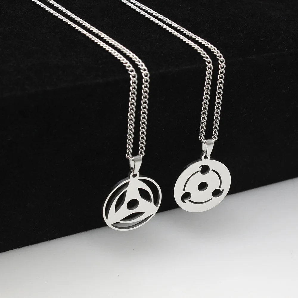Новый дизайн высокое качество аниме Uchiha Sharingan ожерелье из нержавеющей стали металлическое ремесло