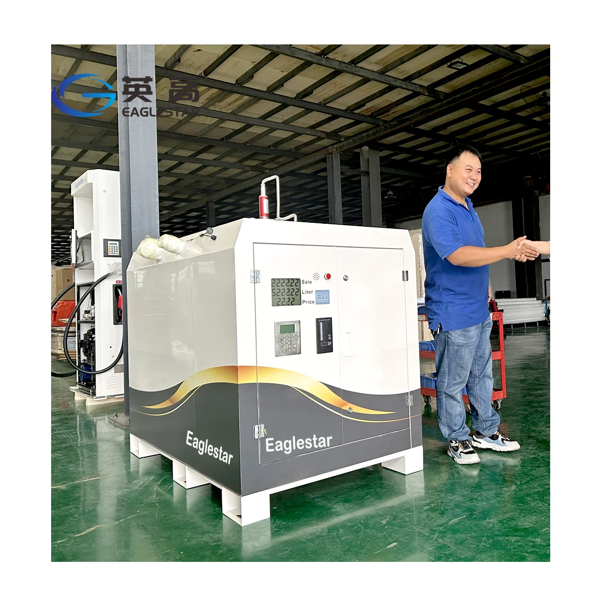 Portable Single Hose 1000 Liter Fuel Dispenser with Tank Mobile Gas Station