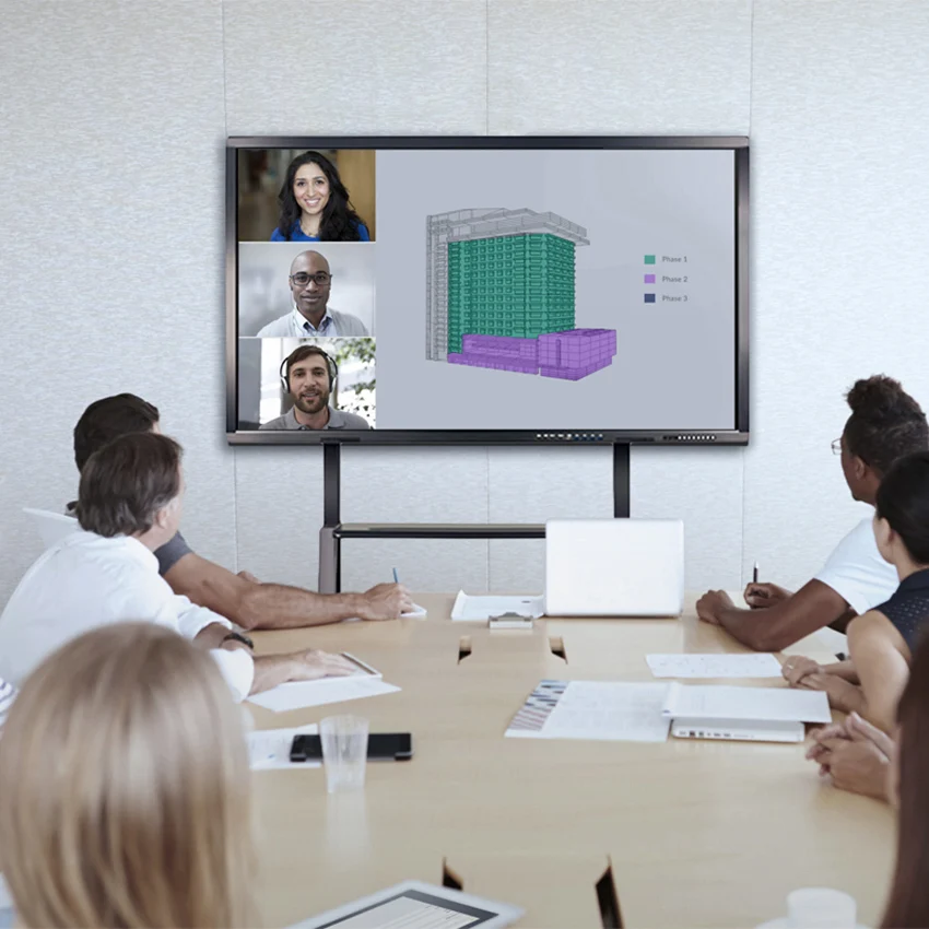 4K Android/win 65 inch Interactive Smart board Multi Touch Screen Interactive Whiteboard Computer