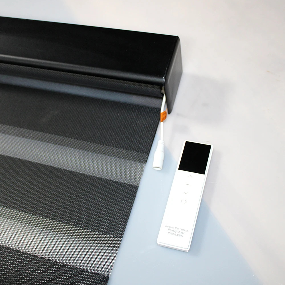 Smart Wifi Alexa Tuya Customized Xirui Motorized Remote Controlled Blinds Shades Electric Zebra Blinds