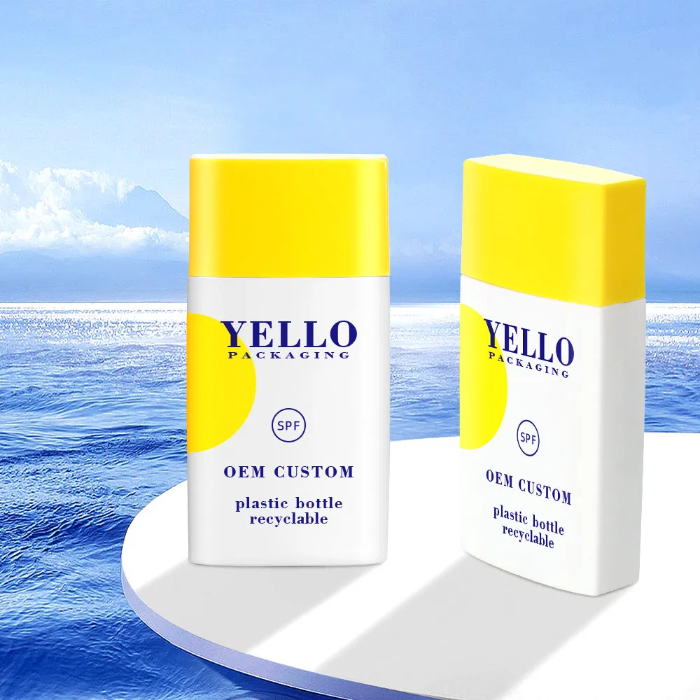 Customized Wholesale Cosmetic Sunscreen Spf Lotion Face Cream Squeeze Packaging Bottles 30 Ml 50 Ml Sunblock Bottle With Logo