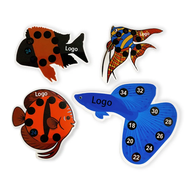 Stock  Liquid Crystal Aquarium Thermometer Sticker Fish Tank Strip