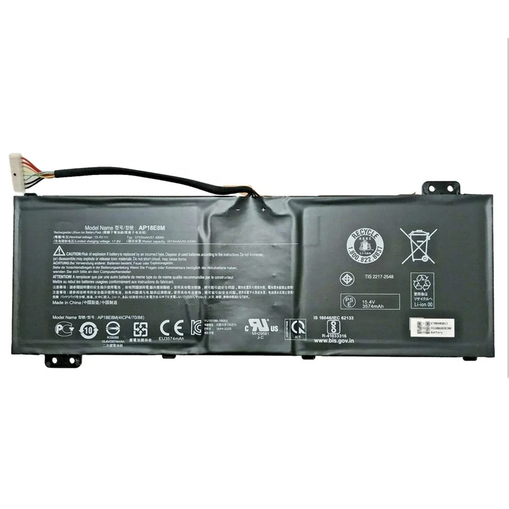 Натуральная аккумуляторные батареи AP18E7M AP18E8M батарея для ноутбука Acer TMX3310-M TMX3410-MG литий-ионный аккумулятор 15,4 V 51.48Wh
