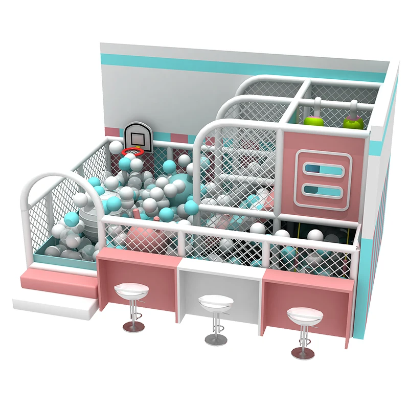 10 sqm Sweet style indoor and outdoor commercial slides  soft play equipment kids indoor playground for children