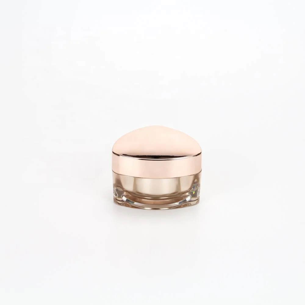 
15g 30g 50g cosmetic plastic triangle jars bestway screw acrylic frosted cream jar lip scrub container 