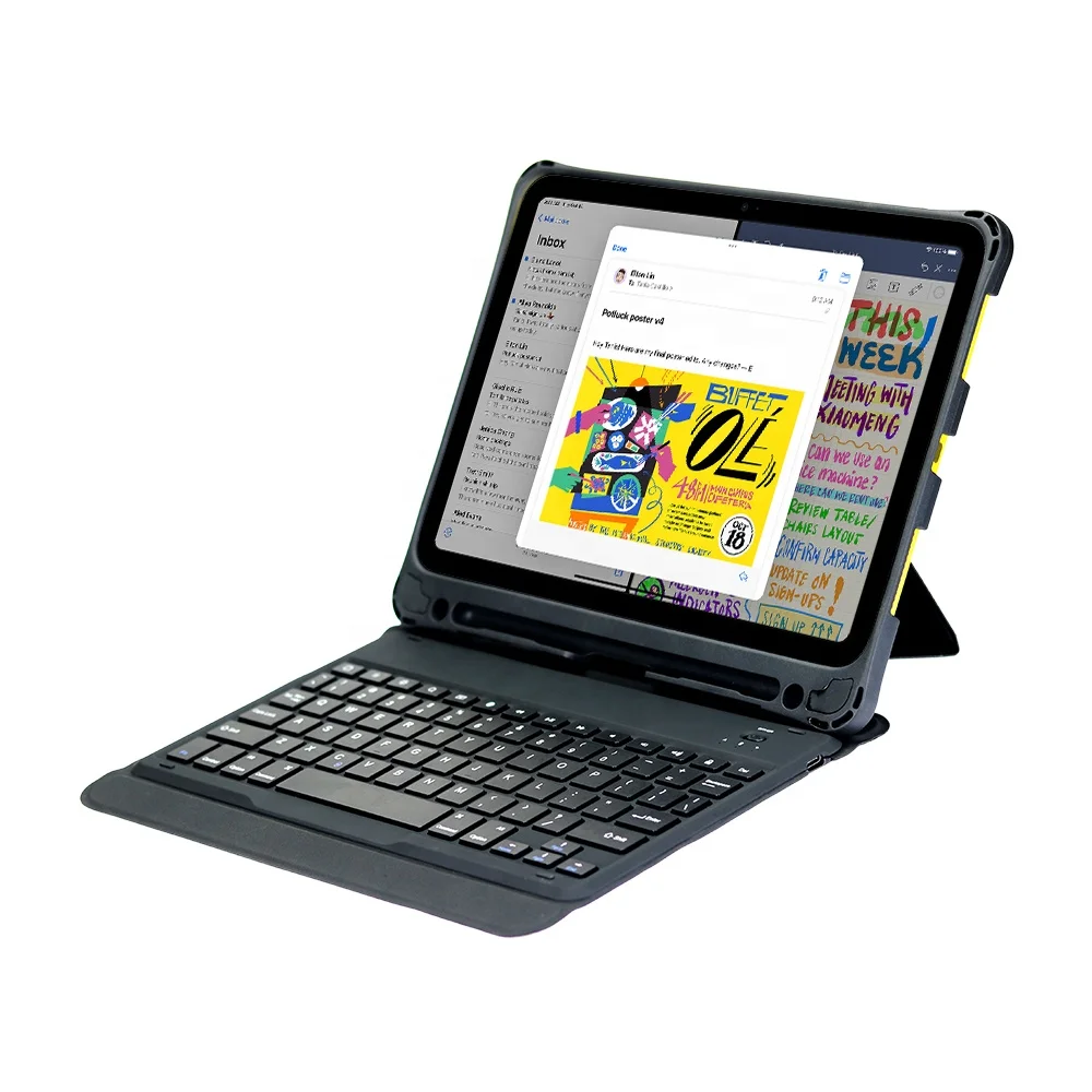 Wholesale Detachable Keyboard Case for iPad Pro 11 12.9inch Wireless BT Keyboard Cover for iPad 9.7 inch with Pencil Holder