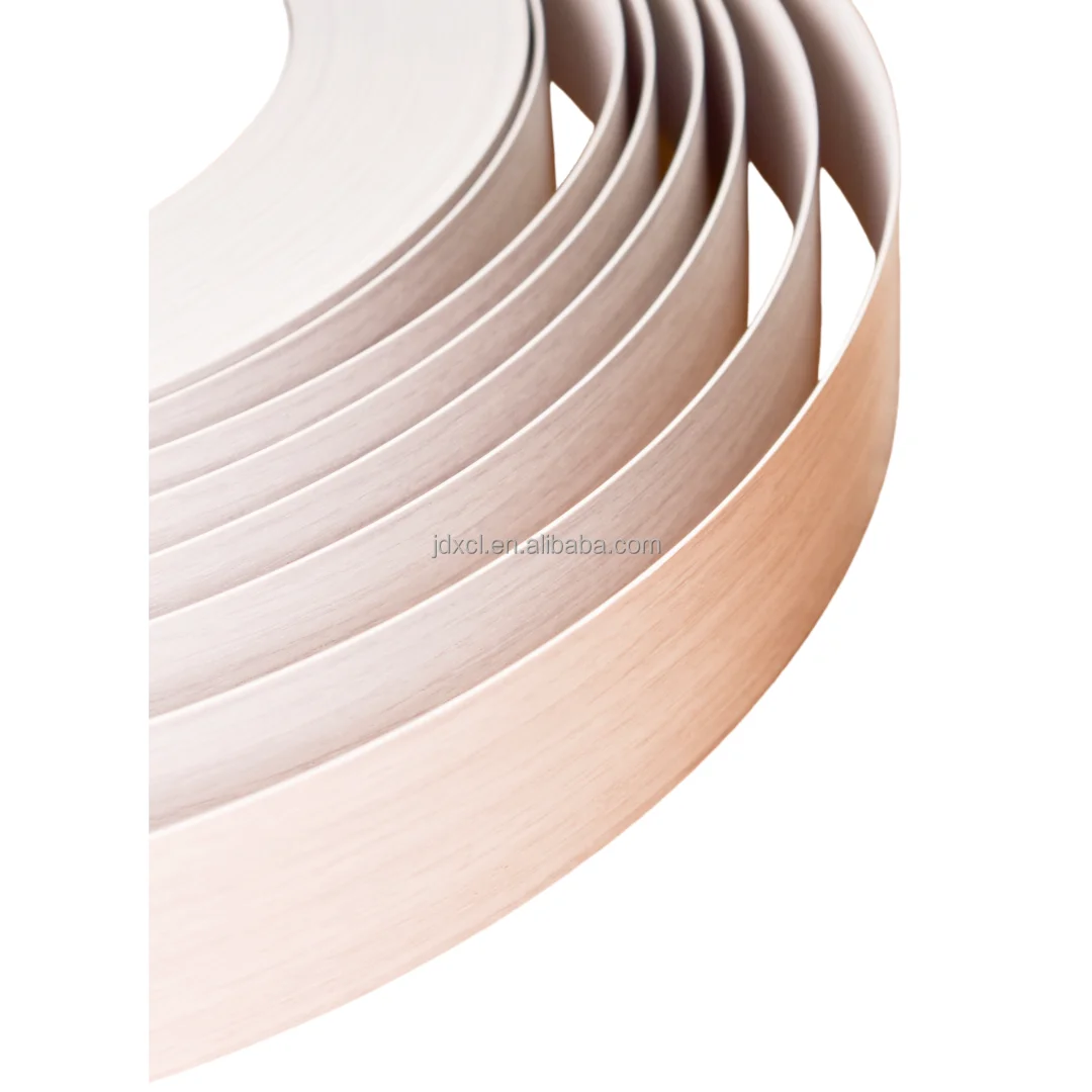 MDF PVC Veneer Edge Banding Tape Plastic Brushed Table Cabinet 3D Furniture Strip Edge Banding Gold Plywood Metal 1mm Custom