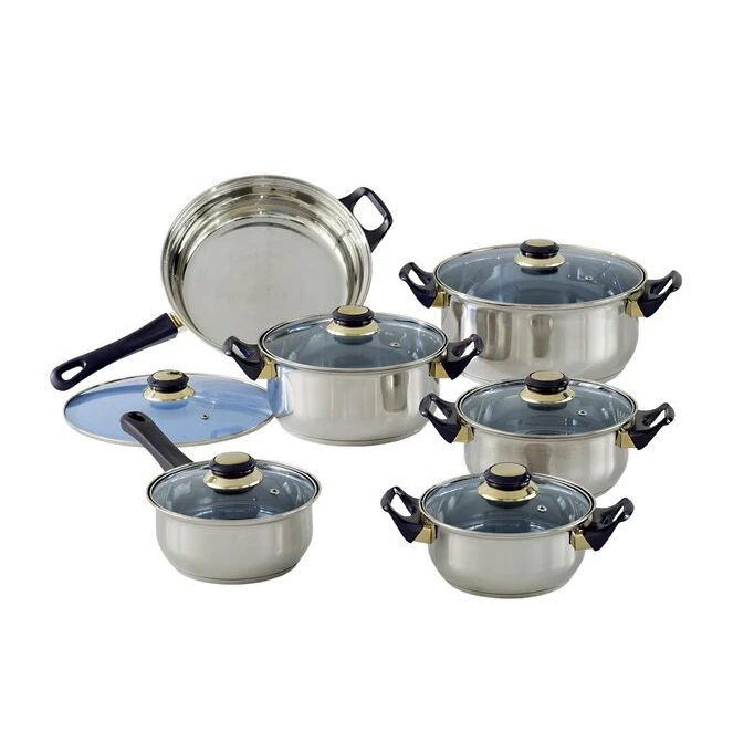 Kitchen Cookware Wholesale Stainless Steel Cookware Sets With Bakelite Handle