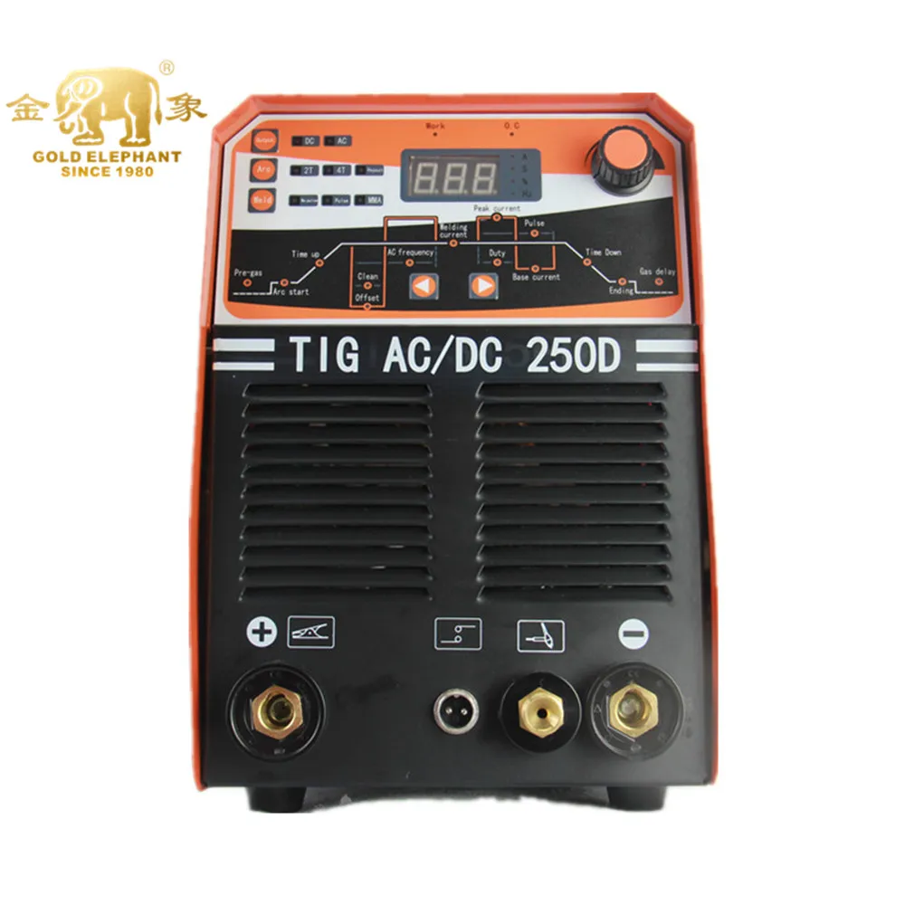 GOLDEN ELEPHANT Tig-250  Inverter tig welder igbt inverter arc ac/dc tig welder welding machine