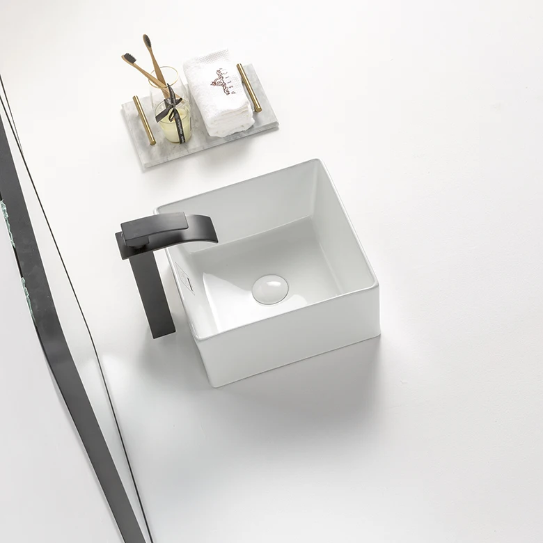 Modern Bathroom Small Ideas Ceramic Hand Wash Basin Table Top Mini Art Basin Bathroom Sink In Inches