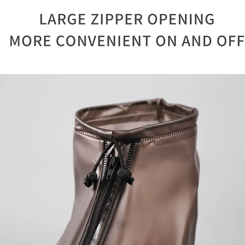 waterproof cover outdoor rain boot reusable PVC rain Gear man and woman custom print logo