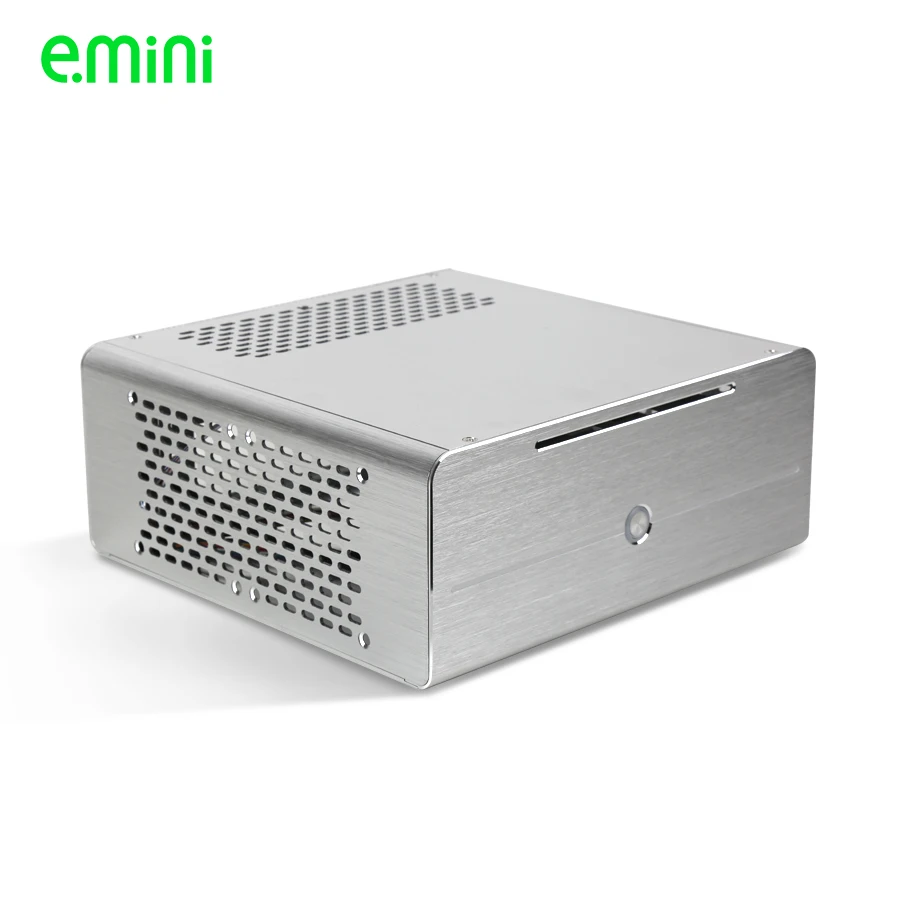New Style Aluminum Mini Computer Server PC Case Barebone Micro itx Chassis