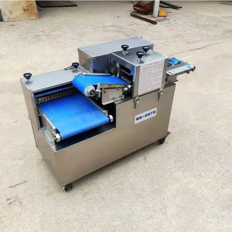 Customize meat size boneless Pork belly dicing machine Fresh meat slicing machine