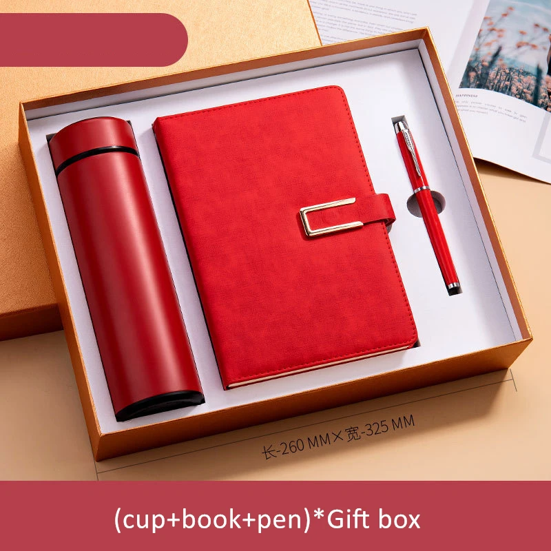 Corporate Business Gift Set with Notebook Thermos Cup Umbrella Set Business Creative Activities Practical Gift Set