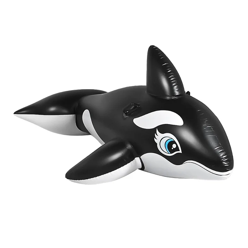 Swimming Pool Ride-on PVC whale inflatable Rider Large water fun game toys pool float