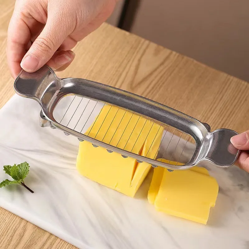 Aluminum Alloy Polished Cheese Slicer Butter Cheese Cutter Foie Gras Egg Divider