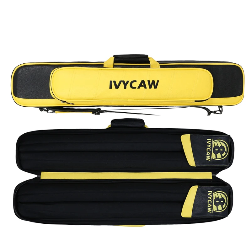 Custom 12-Hole Leather 1/2 Barrel 4B8S Cue Case for Snooker & Billiards Pool Cue Bag