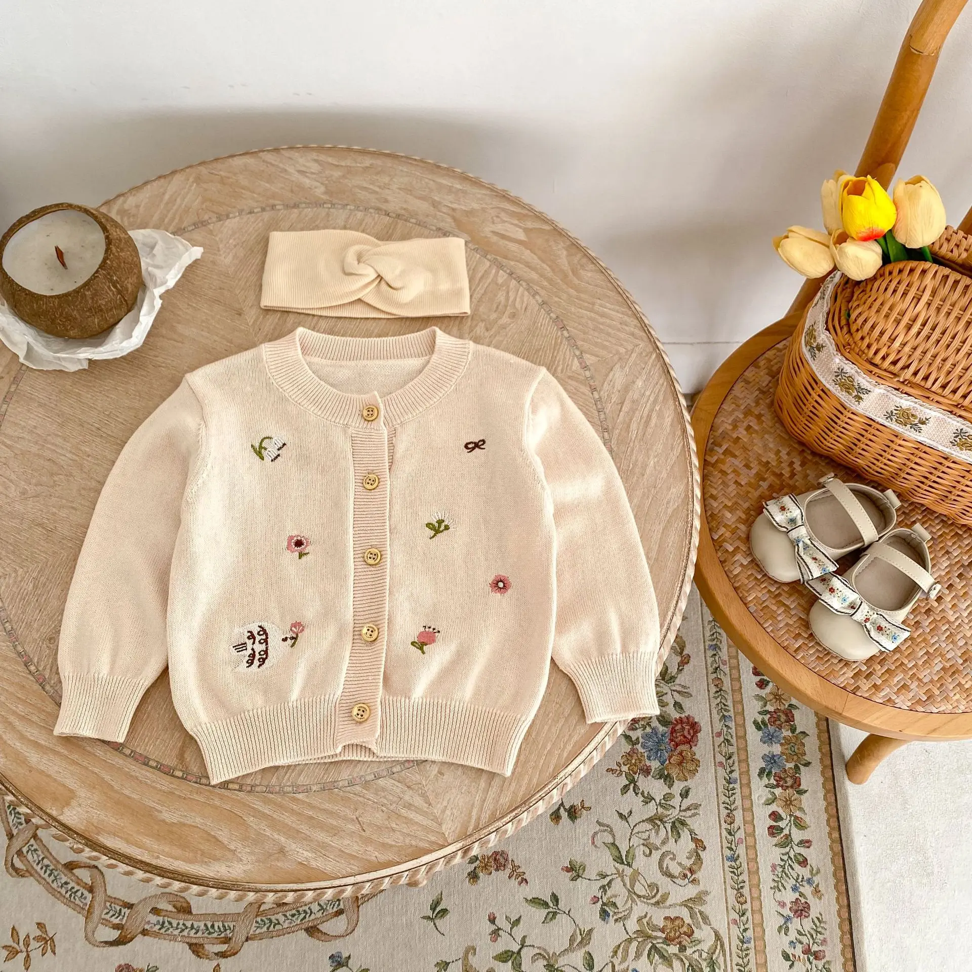 Engepapa Summer Girl Knitted Coat Cute Infant Cardigan Sun Protective Clothing High Quality Baby Clothes