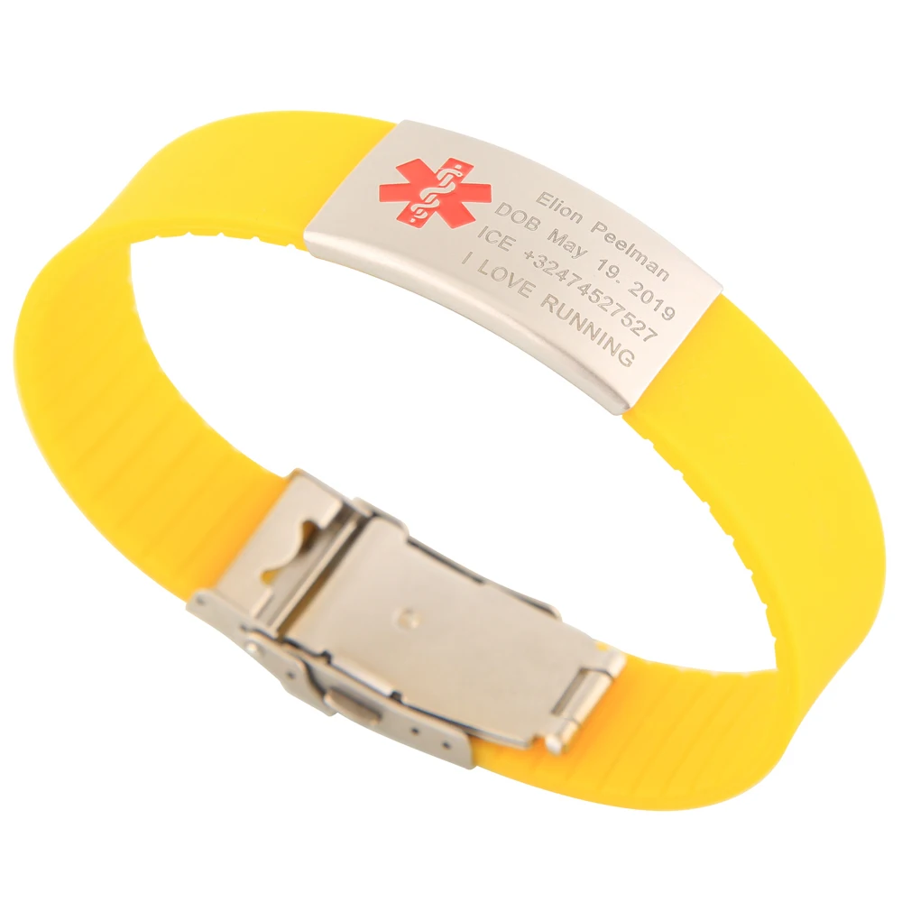 Factory Personalized Ink Injected print embossed glow Custom Logo For Promotional Rubber bracelet Silicone Wristband