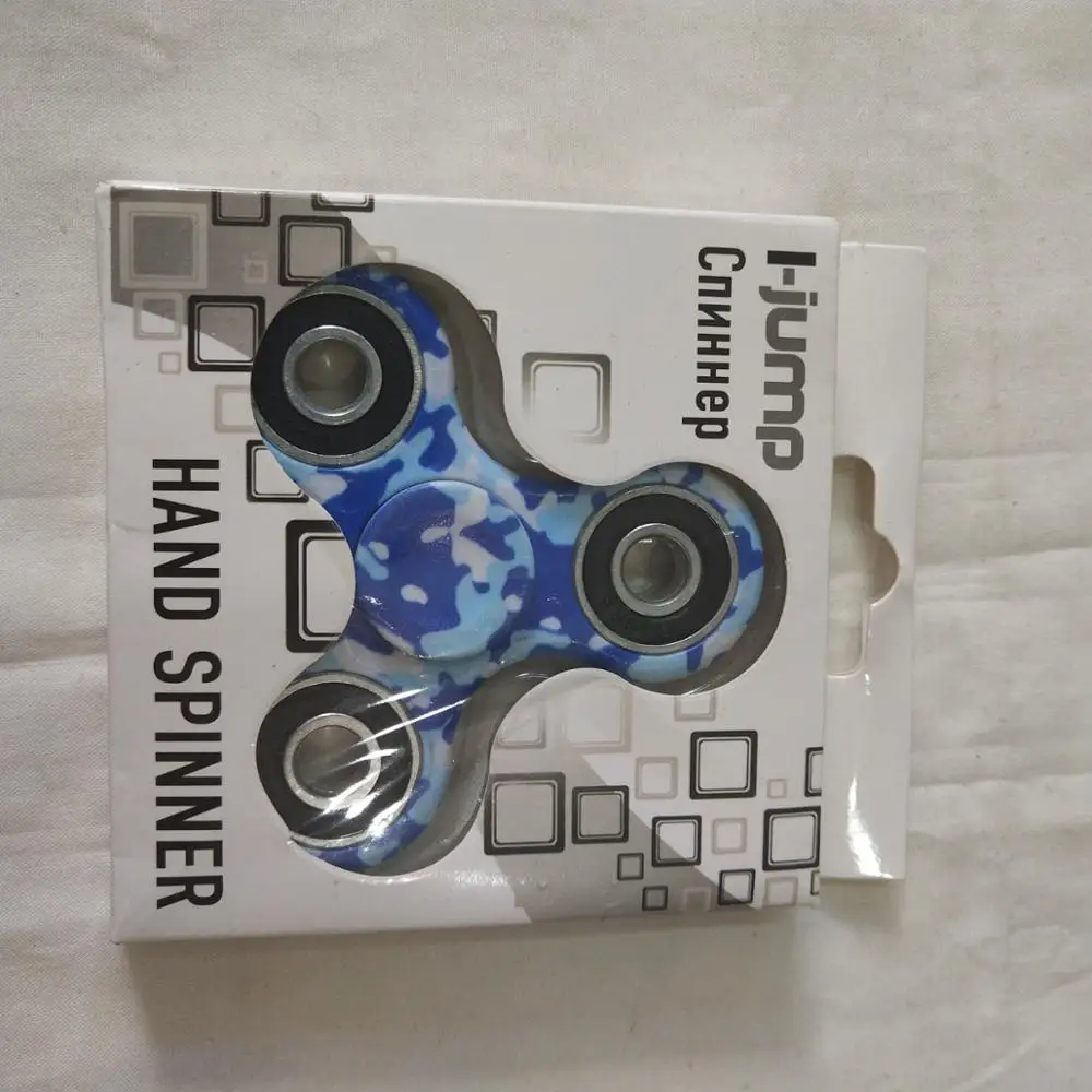 Wholesale Custom Brand Unisex Fidget Spinner 608 Bearings Funny Anti-Stress Toy Plastic Metal Material Cheap Spinning