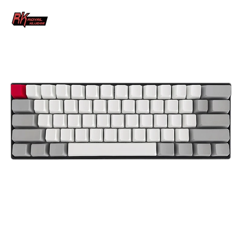 Royal Kludge rk61 custom 61 60% 60 doubleshot keycap set purple gaming pbt keycaps for mechanical keyboard