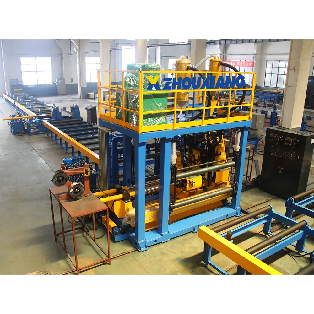 Assembly Welding Straightening Steel Structure Processing PEB Fabrication Machine H Beam Welding Line