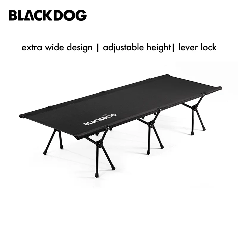 Blackdog Outdoor Portable Camping Cot Black Dog Ultralight Foldable Adjustable Folding Bed Camping Bed