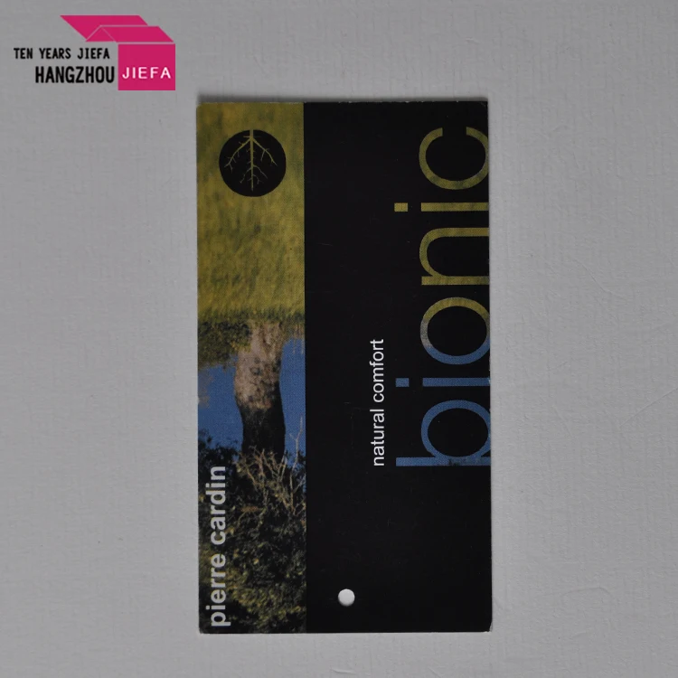 Packaging label label customized printing double-sided color clothing jeans logo casual paper bag label