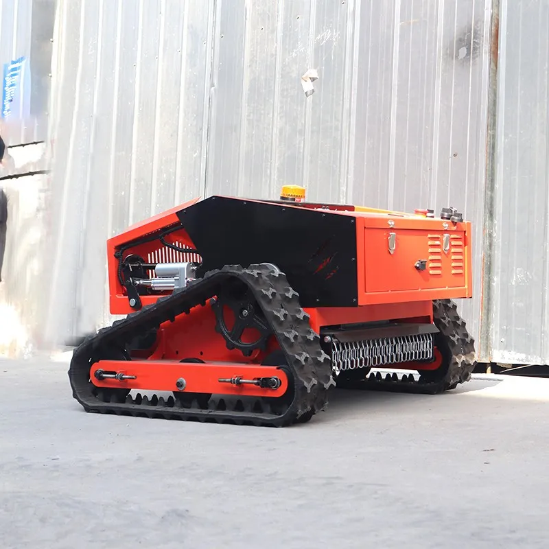 Free shipping robotic remote lawn mower with CE &EURO-5 new design adjustable lift lawn mower for home use