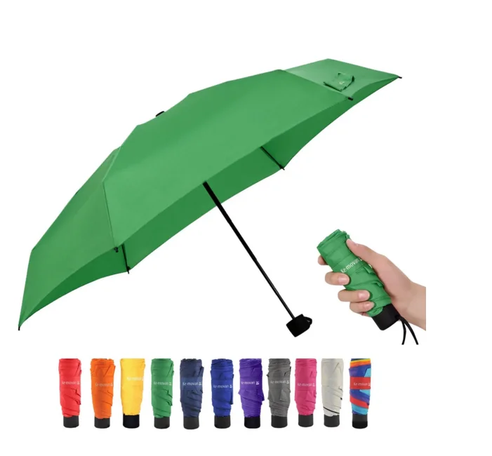 High quality wholesale 5 folding eva umbrella travel foldable umbrella super mini umbrella with eva box