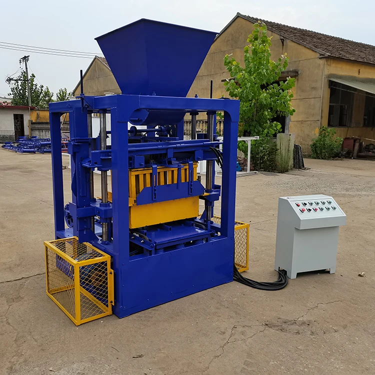 Vibration method automatic qtj4-26 brick manufacturing equipment
